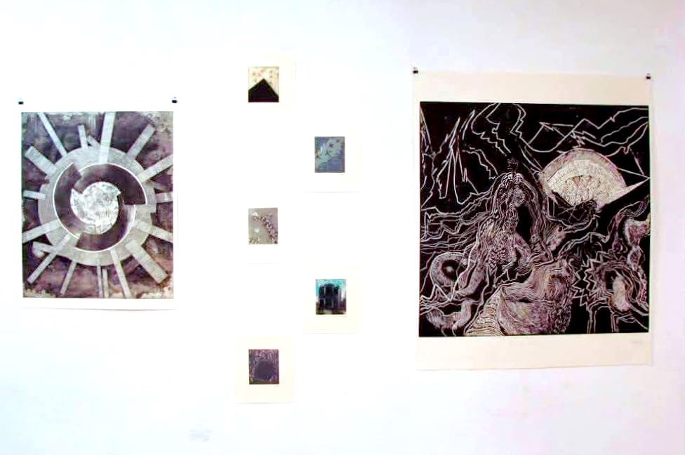 Materia sensible, Cooperativa Cráter Invertido, Técnica mixta (plumones, lápiz, marcadores), 244 x 122 cm, 2012.